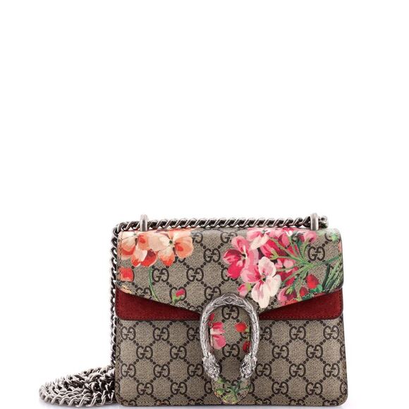 Gucci Dionysus Bag Blooms Print GG Coated Canvas Mini Multicolor - Picture 1 of 8